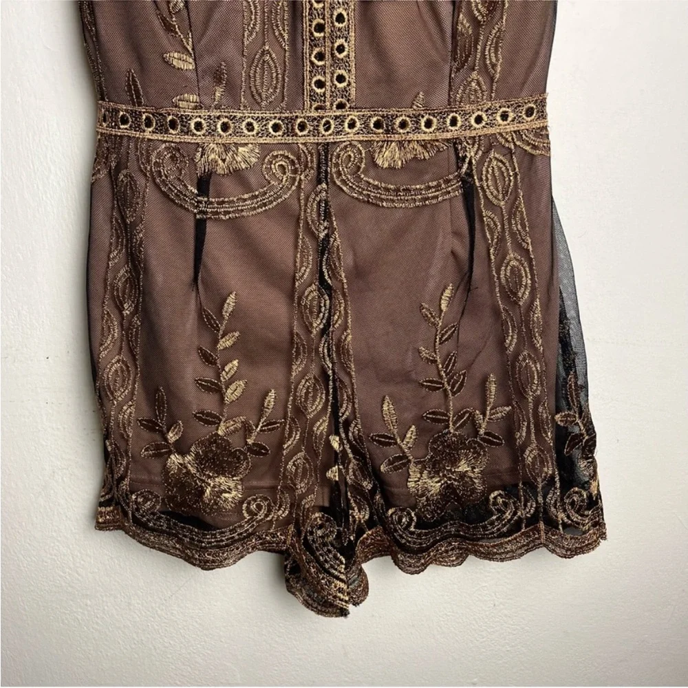 HAUTE MONDE Embroidery Romper